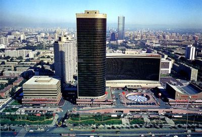 中國(guó)國(guó)際貿(mào)易中心 壯觀 獨(dú)立 摩天樓,鳥(niǎo)瞰北京圖片-首都風(fēng)光圖,首都風(fēng)光,鳥(niǎo)瞰北京,